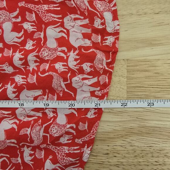 Maeve by Anthropologie Tank Top Womens 6 Animal Print Sleeveless Blouse Red - Picture 7 of 9